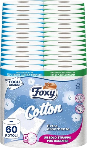 Foxy cotton carta igienica - foxy,