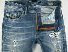 Jeans uomo HOT DIESEL THAVAR 830K DNA SKINNY STRETCH DISTRESS 28x30 (vestibilità 29x31)