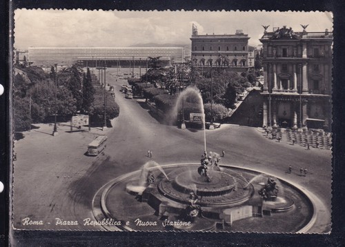 Cartolina roma piazza - roma,