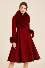 Cappotto donna elegante lana