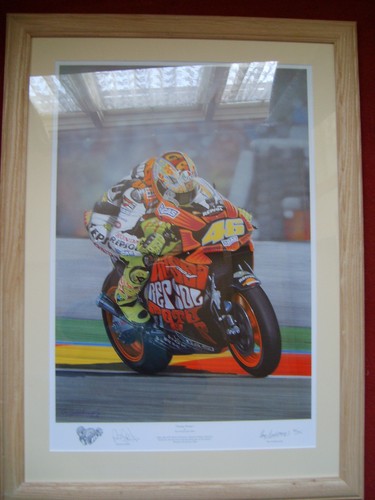 Stampa firmata valentino rossi - stampa,