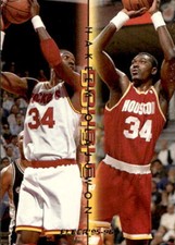 card NBA Akeem Olajuwon Rockets 1995 fleer #90 of 12
