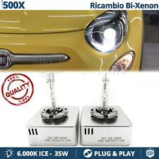 Lampadine BI XENON D5S di RICAMBIO per FIAT 500X Luce Bianca Potente 6000K 35W