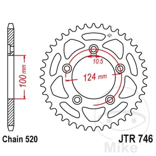 Jtr746 corona 43 denti - corona,