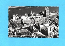 665-CARTOLINA-HOUSES OF PARLIAMENT & WESTMINSTER ABBEY LONDRA-viaggiata 1961