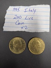 Lotto di 2 monete Italia 200