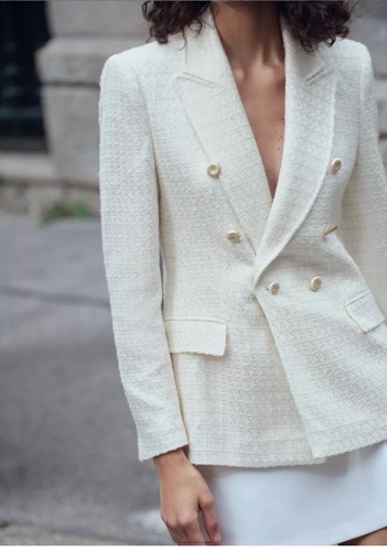 Giacca blazer doppiopetto zara - giacca,