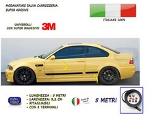 Modanature BMW E46 TUNING SERIE 3 esterne laterali in gomma per adesivi paraurti
