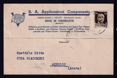 Commercial postcard vimercate - commercial,