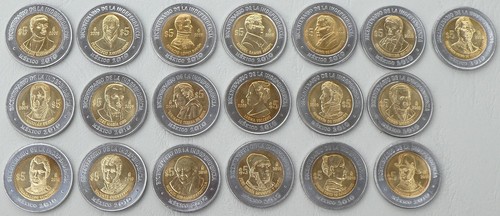 Messico 19x pesos monete - 19x,