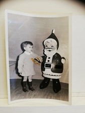 Foto bambino con babbo natale gonfiabile  natale 1966 foto star Bologna 
