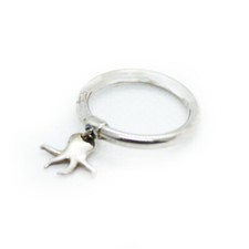 TRUDI anello argento 925 ‰ con pendente polpo Listino €50 - Misura 18 