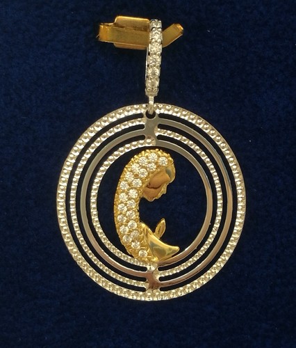 Ciondolo madonna oro 18k - in,