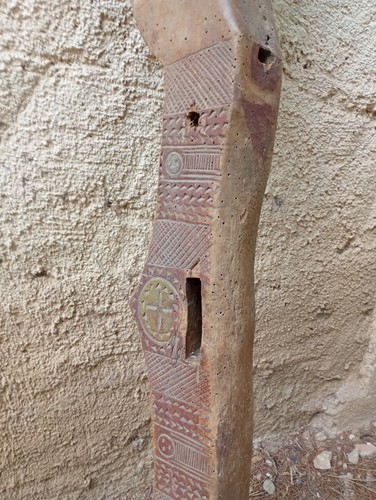 Antico giogo legno - in,