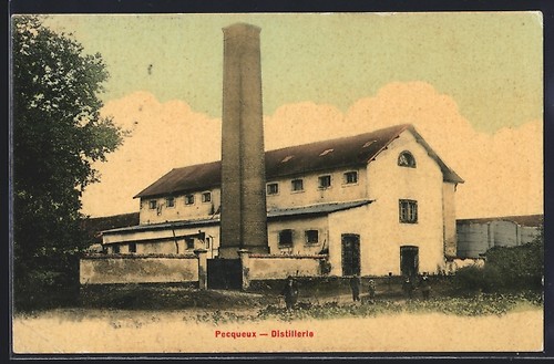 Cpa pecqueux distillerie 1915 - pecqueux,,
