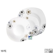 SERVIZIO PIATTI 18 PZ QUADRATI