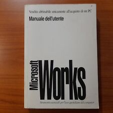 Manuale dell' utente Microsoft Works per Windows versione 3.0 del 1993