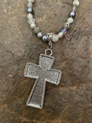 Collana gotica battuto - , argento