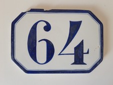 Richard Ginori, Targa/Numero Civico In Ceramica. 1928.