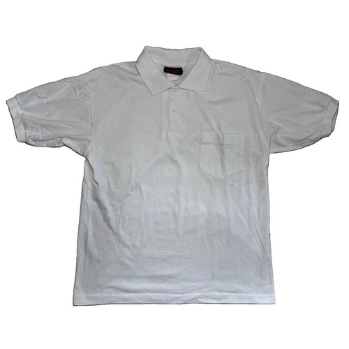 Polo con colletto bianco