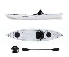 Canoa/Kayak Big Mama Acquaprima Full Pack bianco + carrello + giubbotto 100N