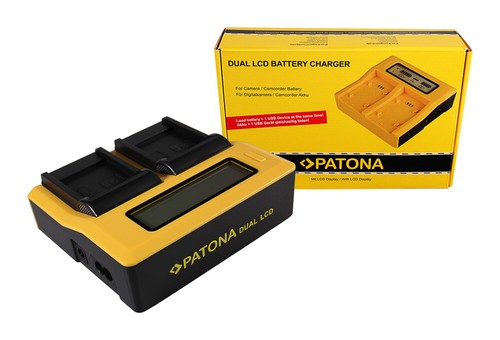 Caricabatteria rapido dual lcd - dual,