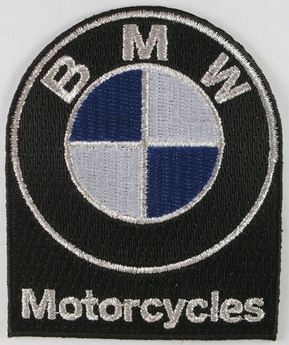 Bmw motorcycle patch black - bmw,