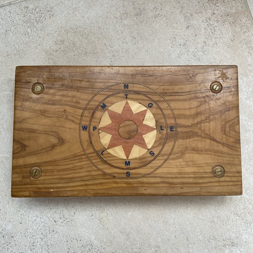 Scatola legno intarsio rosa - legno,