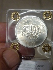 REPUBBLICA DI SAN MARINO 1000 LIRE ARGENTO 1978 FDC PERIZIATA 150° Lev Tolstoj