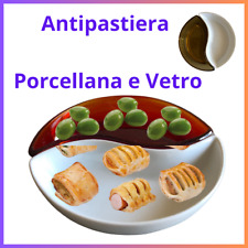 Antipastiera porcellana bianco
