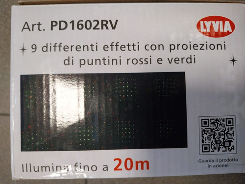 Proiettore laser natalizio con