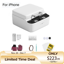 HTVRONT Custodie Telefono Pressa di Calore per Iphone 3D Aspirapolvere Pressa di Calore IS Software Bianco