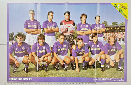 Poster fiorentina 1990 - fiorentina, 1990-1991