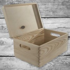 Scatola portaoggetti in legno
