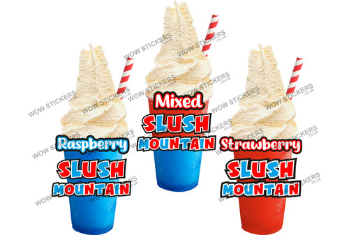 Adesivo furgone gelato set - , 3