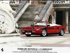 Fotografia pubblicitaria originale, Ferrari Mondial t Cabrio 1990ca.