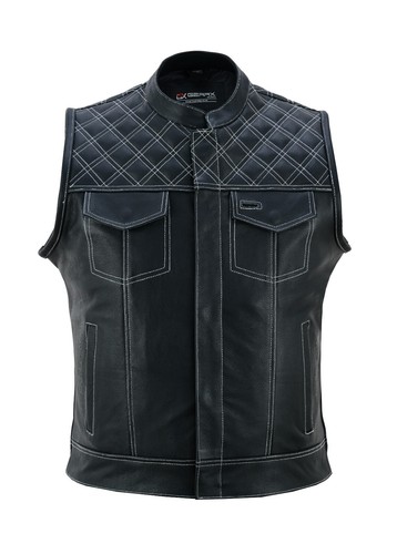 Gearx pelle gilet per cruiser - gilet,