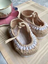 Scarpine Neonata 0 - 3 mesi - fatte a mano