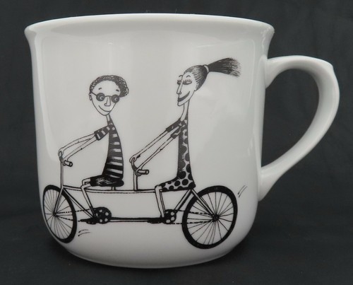 Large ceramic coffee mug - coffee,