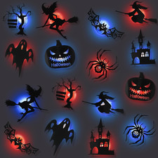 16 Pezzi Halloween Decorazioni