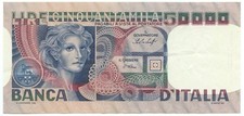 50000 LIRE BANCA D'ITALIA VOLTO DI DONNA TRE DECRETI 12/06/1978 SPL+