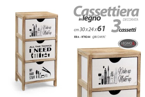 Cassettiera mobiletto - mobiletto, 3