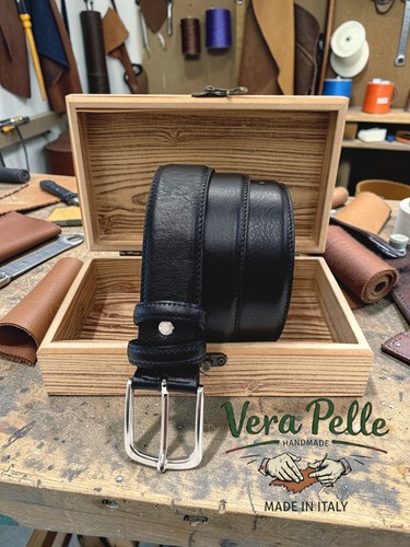 Cintura uomo vera pelle 130cm - vera,