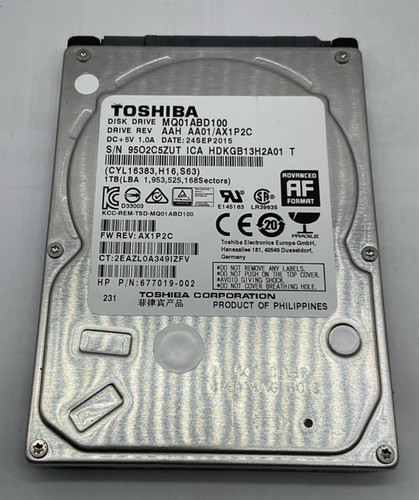 Toshiba mq01abd 5400 - toshiba, rpm