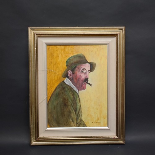 Quadro olio tela uomo - tela, che