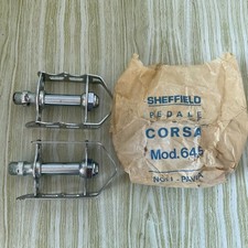 *Rare NOS Vintage 1960s SHEFFIELD Corsa Mod.645 Italian road pedals  *45