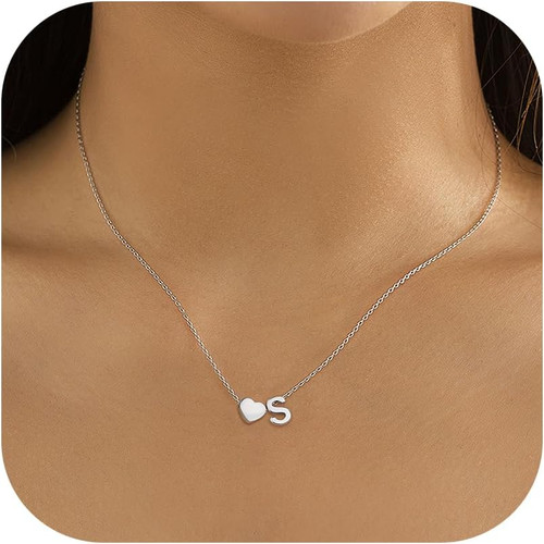 Collana iniziale cuore - cuore,