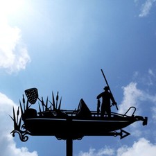 Pescatore in barca banderuola