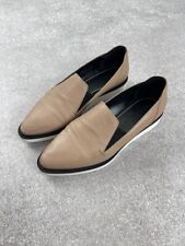 Max Mara Leather Loafers Beige
