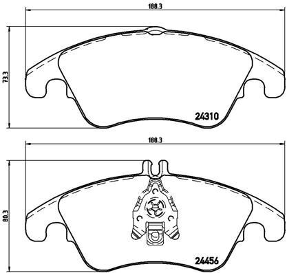 Brembo 069x kit pastiglie - p,